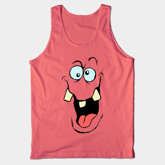 CrazyFace Tank Top by MalcolmKirk